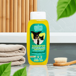 Shampoo Herbal para Perros y Gatos Antipulgas 300 ml