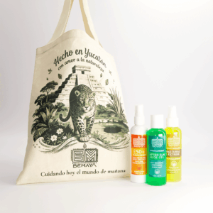Kit de Playa Premium Bemaya 125 ml con Totebag | Bloqueador, Repelente y After Sun